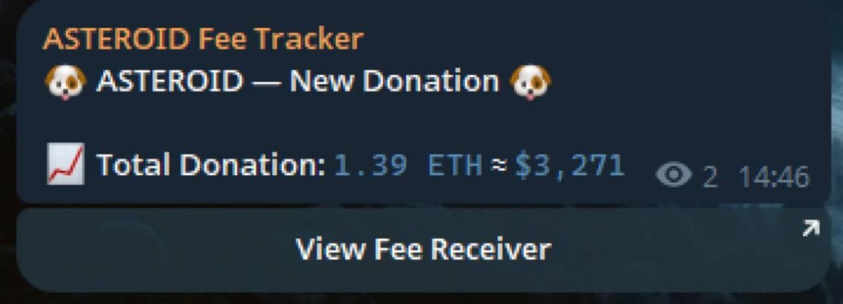 Hey <a href="/rebeccaperrotto/">Rebecca Perrotto</a>!

we created a token for you. $ASTEROID

3% tax from every transaction is automatically sent directly to your wallet — creating a continuous on-chain fund stream tied to ecosystem activity.

so far, $3,000+ has already been sent to your address.

might be