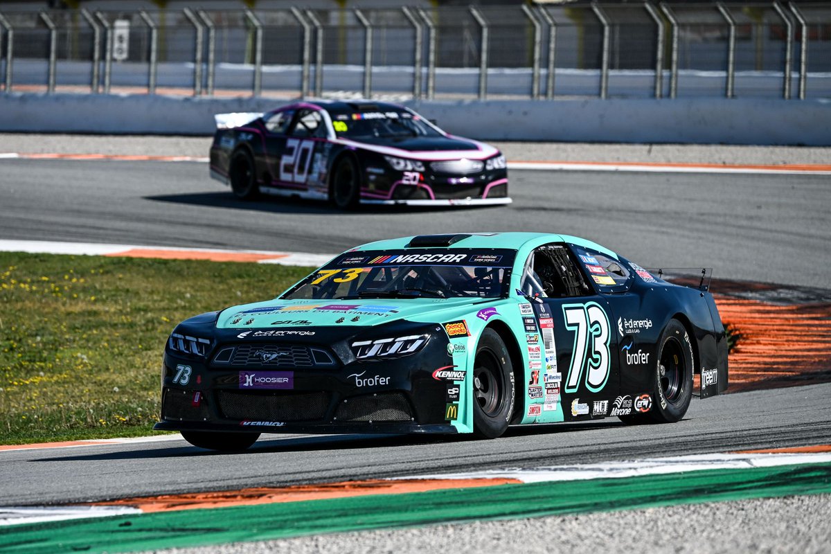 EuroNASCAR's tweet photo. .@JacobParry10 victorious in Rookie Challenge against record field in Spain 🏁

The Welshman leads Jens Beeusaert and Yann Cristovao in a weekend that saw 17 drivers take part, the largest field size in Rookie Challenge's history  🔥

Find out more on https://t.co/Qclfbeb46W 🇪🇸 https://t.co/jIp0npQaym