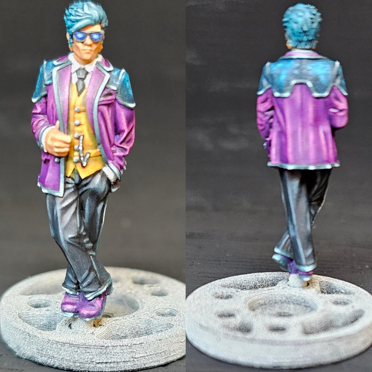 AlanKBorthwick's tweet photo. Fight promoter from @MonsterFight31 . Such a great model, I got inspired after adepticon to up my painting level and while there are still some rough bits, I think this paint job is up there for me. https://t.co/xvKFEzIkob