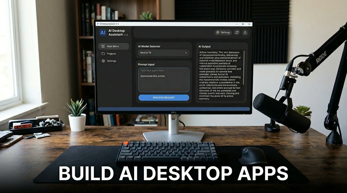 LogicPy's tweet image. Stop leaving your code in the terminal. Wrap it, package it, and ship it.

I just published a complete, step-by-step tutorial on how to build this exact Offline AI Transcription App from scratch.

🔗 logicpy.com/build-desktop-…
#Python  #GUI #DesktopApp #OpenAI