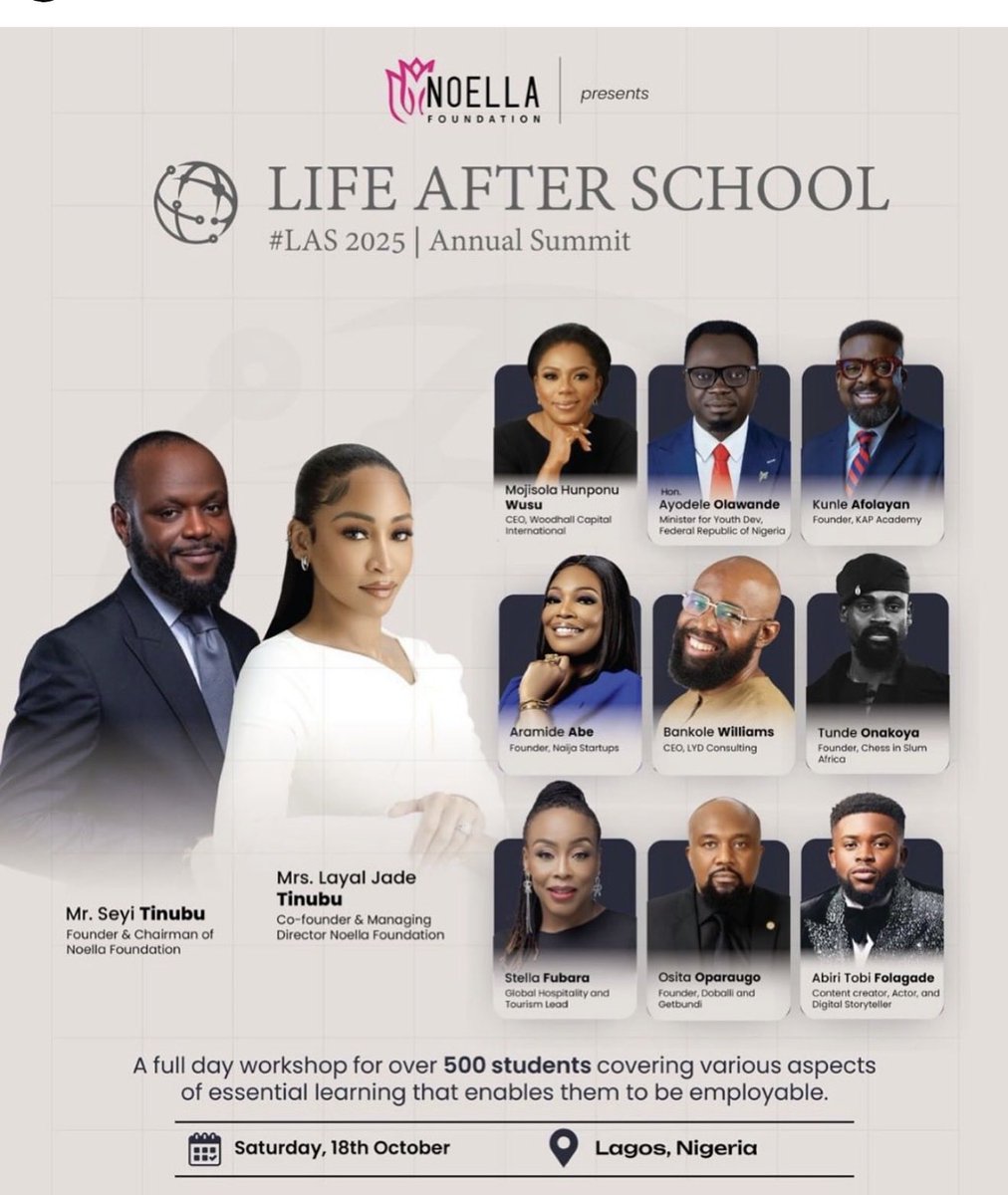 Imagine a jobless couple with no known occupation or career, giving keynote speeches on how to be employable.

You people are not serious in that country.