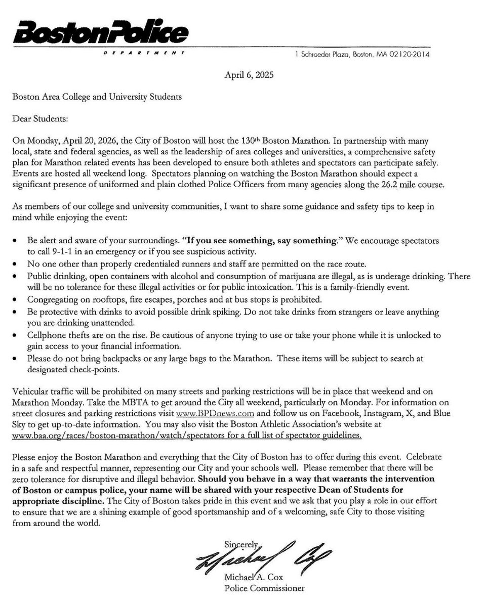 Tufts Univ. Police tweet media