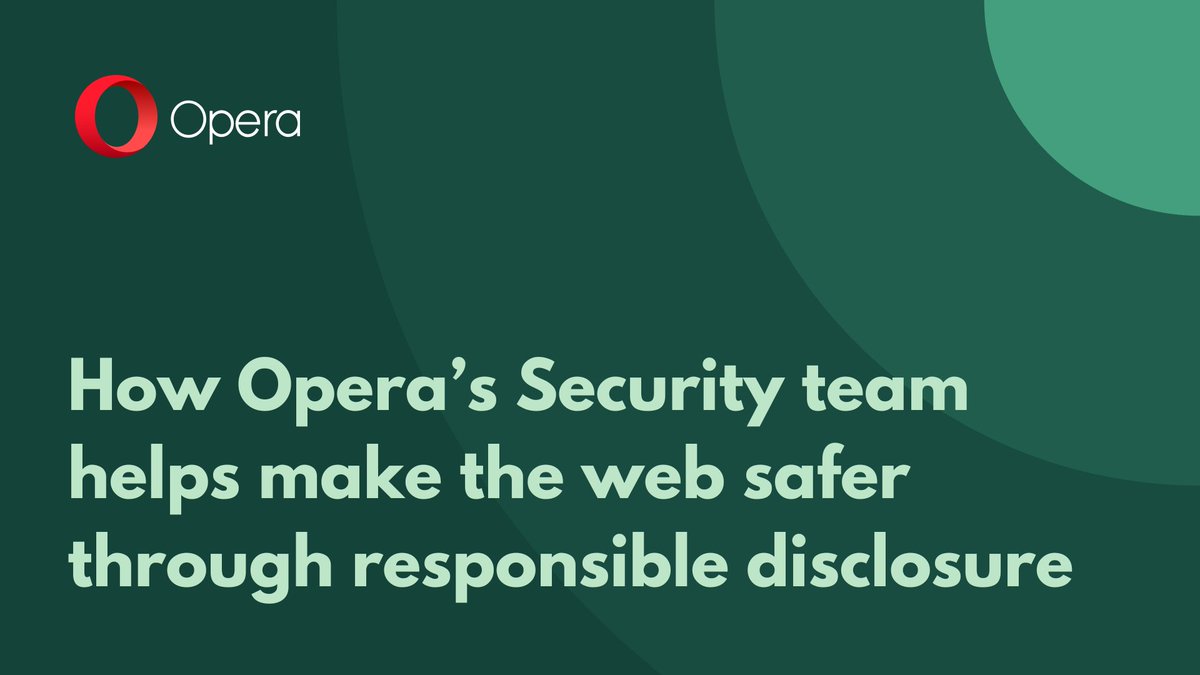 Opera Privacy and Security Team tweet media