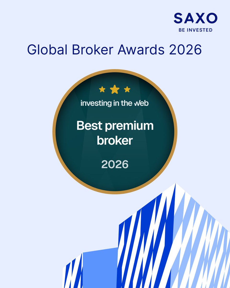saxobank's tweet photo. "We recommend Saxo if you are looking for a broker that gives you a full suite of trading and investment products in one place."

We are proud to share that Saxo has been named Best Premium Broker at the Global Broker Awards 2026, hosted by Investing in the Web.

Being recognised in this way means a lot to us, and motivates us to keep raising the bar for our clients every day.

A sincere thank you to Investing in the Web, and to all Saxonians for making this possible.

#BeInvested #BestPremiumBroker