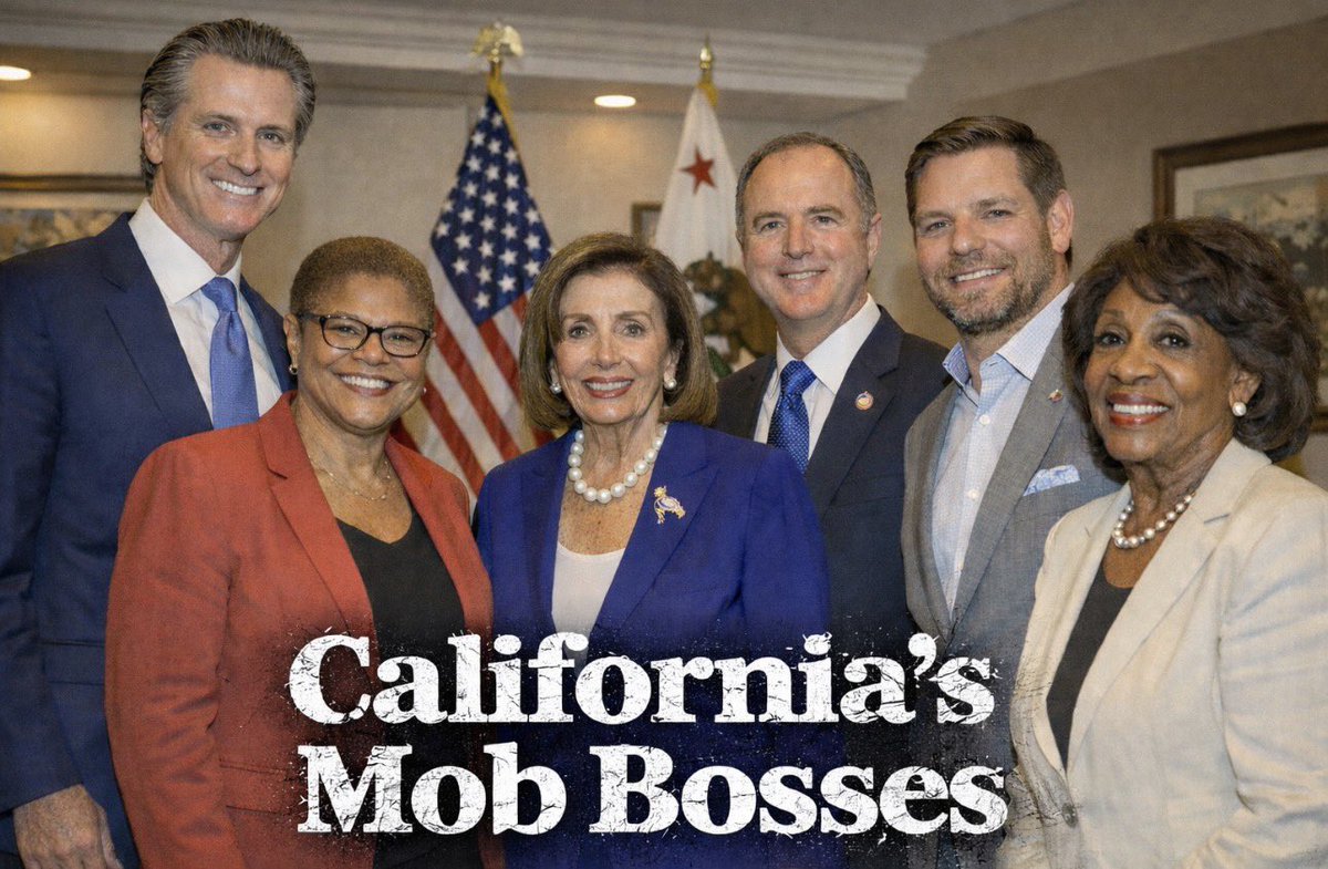 Trump4547_2025's tweet photo. 🚨SHOCKING EXPOSÉ🚨

You won’t BELIEVE the jaw-dropping corruption exploding in California right now!

Over 100 insiders at the LA Water Department are raking in more than $500,000 a year—that’s way more than the President of the United States!

All rubber-stamped by Mayor @KarenBassLA and master grifter @GavinNewsom himself!

Another “triumph” from King Newsom’s playbook!

🚨🔥🚨🔥GOP—this is your nuclear October-November ad bomb for the election cycle!🔥🚨🔥🚨

Californians are FED UP with getting absolutely FLEECED!

🚨FULL STOP🚨

No wonder California is pushing a wealth tax… to bankroll Democrat politicians’ lavish corruption schemes!

The Democrat Party didn’t replace the Mafia… they UPGRADED it! 😱