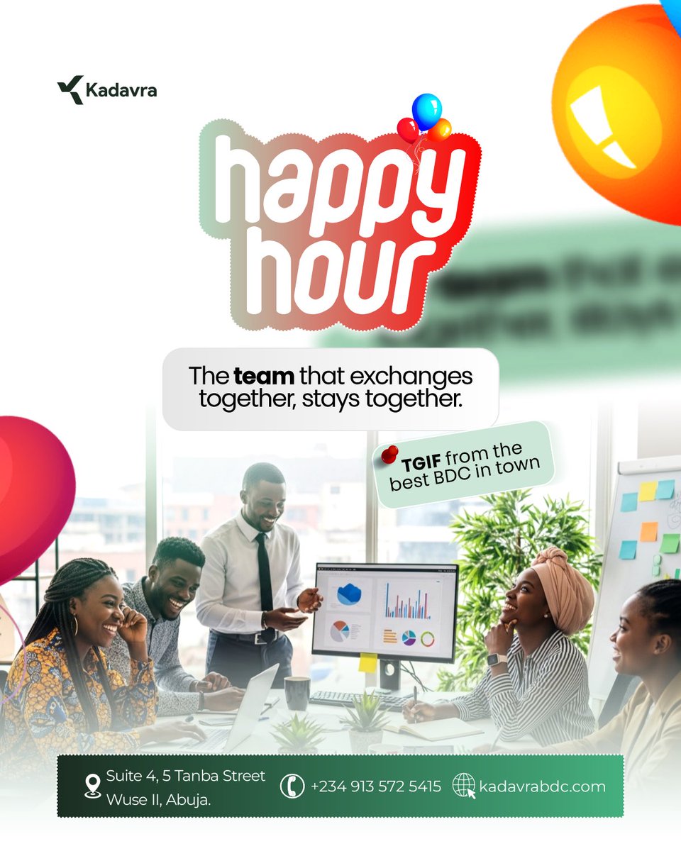 Kadavrabdc1's tweet image. The team that exchanges together, stays together. 💼

TGIF from Kadavra. 🥂
#HappyHour #TeamWork #BDC