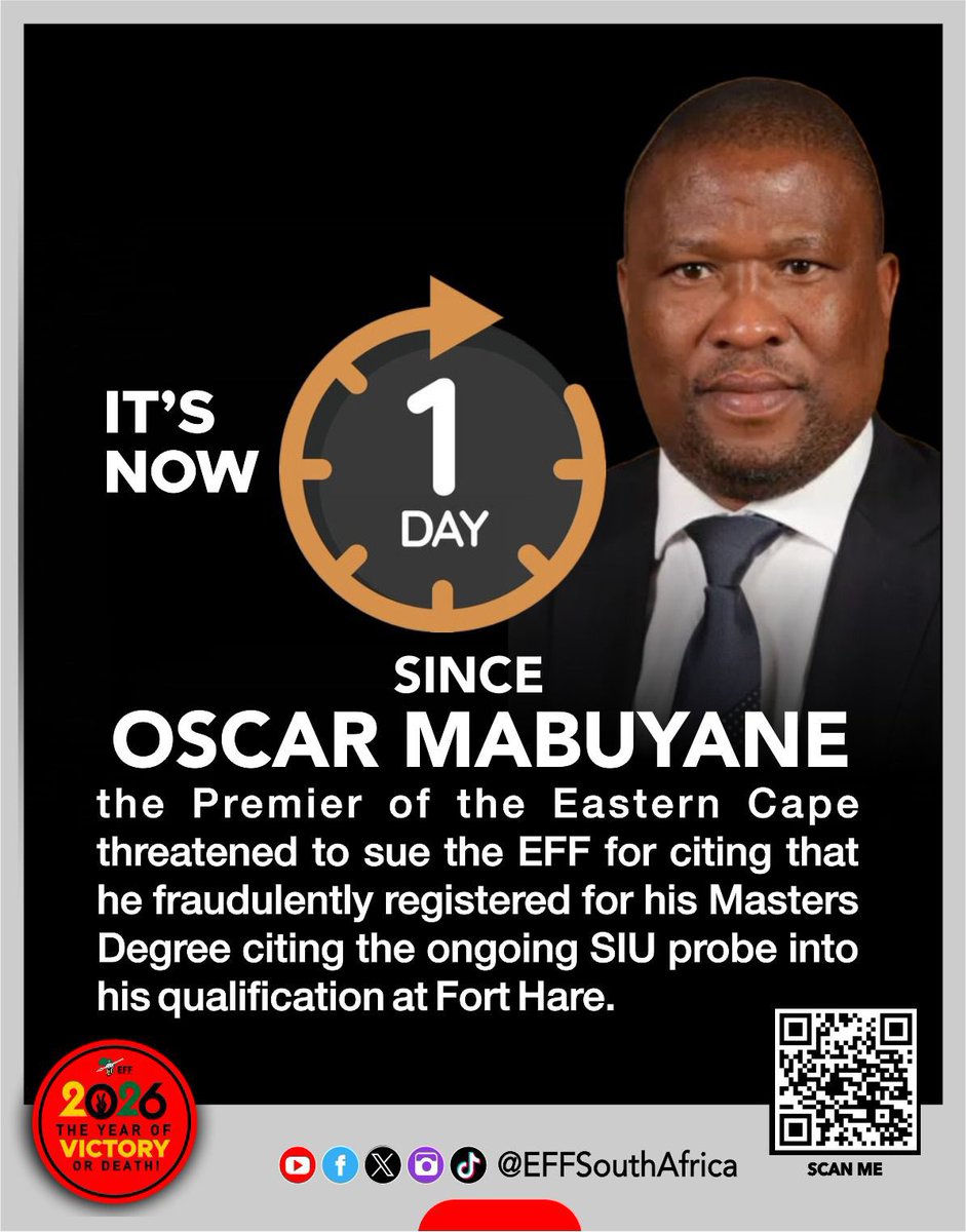 Economic Freedom Fighters tweet media