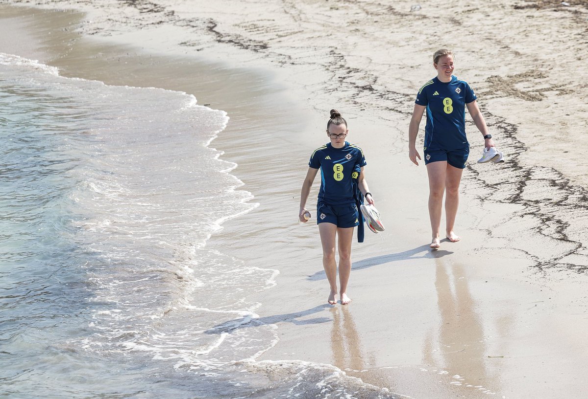 NorthernIreland's tweet photo. Enjoying the scenery together 🚶‍♂️
 🌊 #GAWA #TogetherWeThrive https://t.co/b6zPgYdcnf