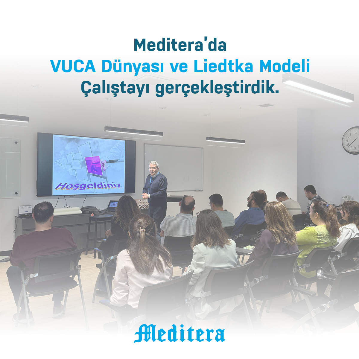 MediteraHealth's tweet image. Meditera’da gerçekleştirdiğimiz VUCA Dünyası ve Liedtka Modeli Çalıştayı ile  karmaşık sistemleri anlamak, fırsatları doğru değerlendirmek ve geleceği daha güçlü tasarlamak için birlikte öğrenmeye devam ediyoruz.

#Meditera #VUCA #LearningCulture #Strateji #Gelişim