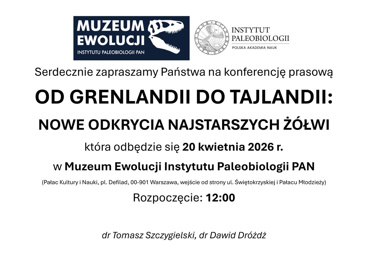 Instytut Paleobiologii PAN tweet media