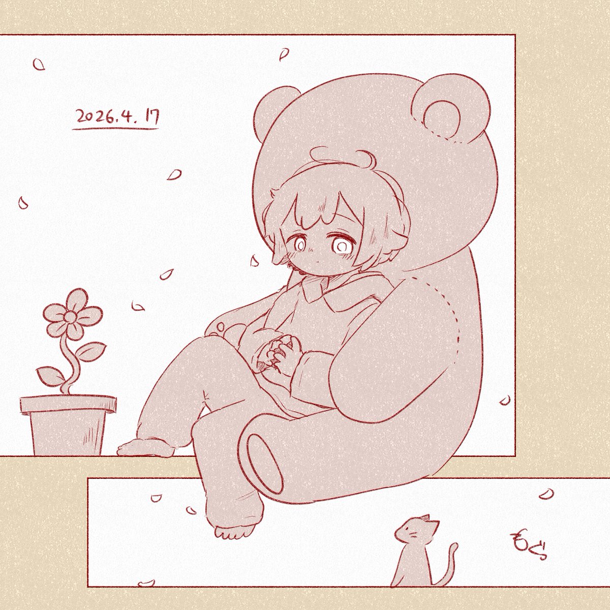 もぐ。 tweet media