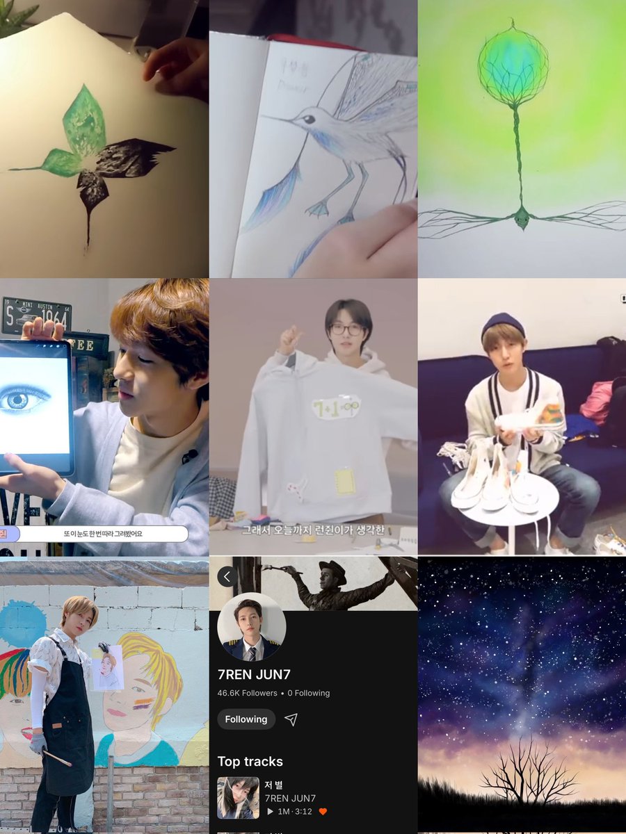 renjun being a versatile artist.
painting, sketches, digital art, mural painting, customized shoes, hoodie design, songwriting, dance choreography, plays instrument, has shown acting skills, and on top of that, he's a talented idol.

hopefully soon if ever he wants to, we'll see