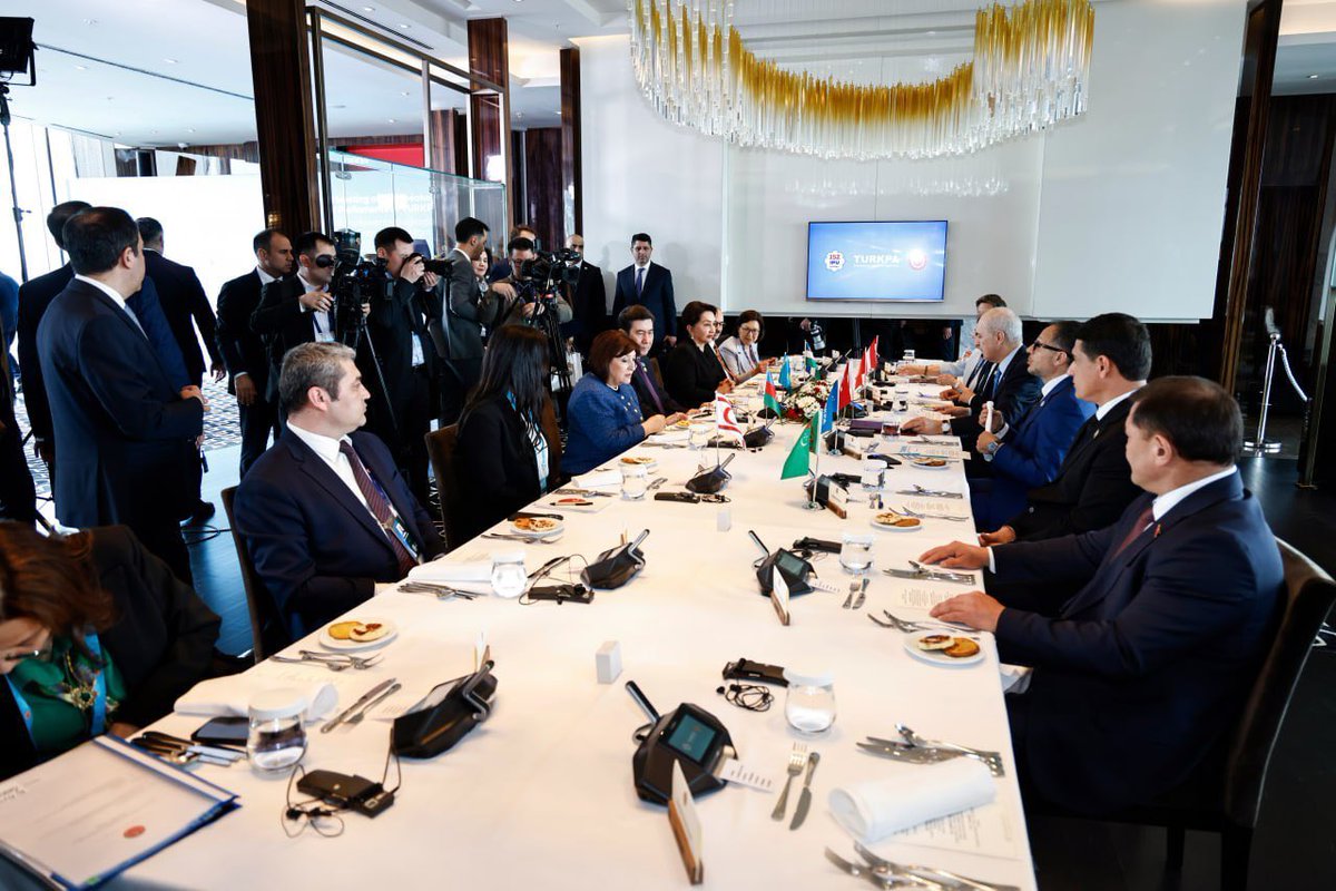 TNarbaeva's tweet photo. Took part in the first informal meeting of Speakers of Turkic States’ parliaments. 

It was emphasized that inter-parliamentary engagement is a key element in building trust and aligning approaches on priority issues. Within the Organization of Turkic States, the parliamentary dimension of cooperation continues to evolve.

The importance of coordinating legislative approaches and ensuring parliamentary follow-up to agreed decisions was highlighted.
👉 https://t.co/nLvOea72mm 
#Parliament #Senate #Cooperation