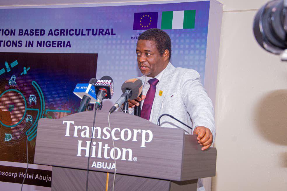 FmstNg's tweet photo. FG LAUNCHES SPACE - POWERED AGRICULTURAL INNOVATION PROJECT FOR FOOD SECURITY

In a major stride towards agricultural transformation and national development, the Hon Minister of @FmstNg ,Dr @KingsleyUdehSAN , has emphasized the need for the deployment of space based https://t.co/Fh0a32HlYO