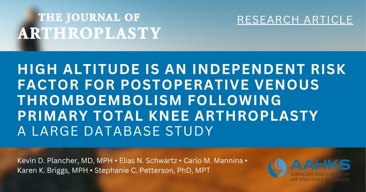 KevinPlancherMD's tweet photo. I'm excited to share one of our peer-reviewed articles published in @JArthroplasty for #ScienceFriday 🔬 

Link: https://t.co/sQOMFthzqV

#KevinPlancher #TKA #KneeArthroplasty #VTE https://t.co/c2hiOZMs3D