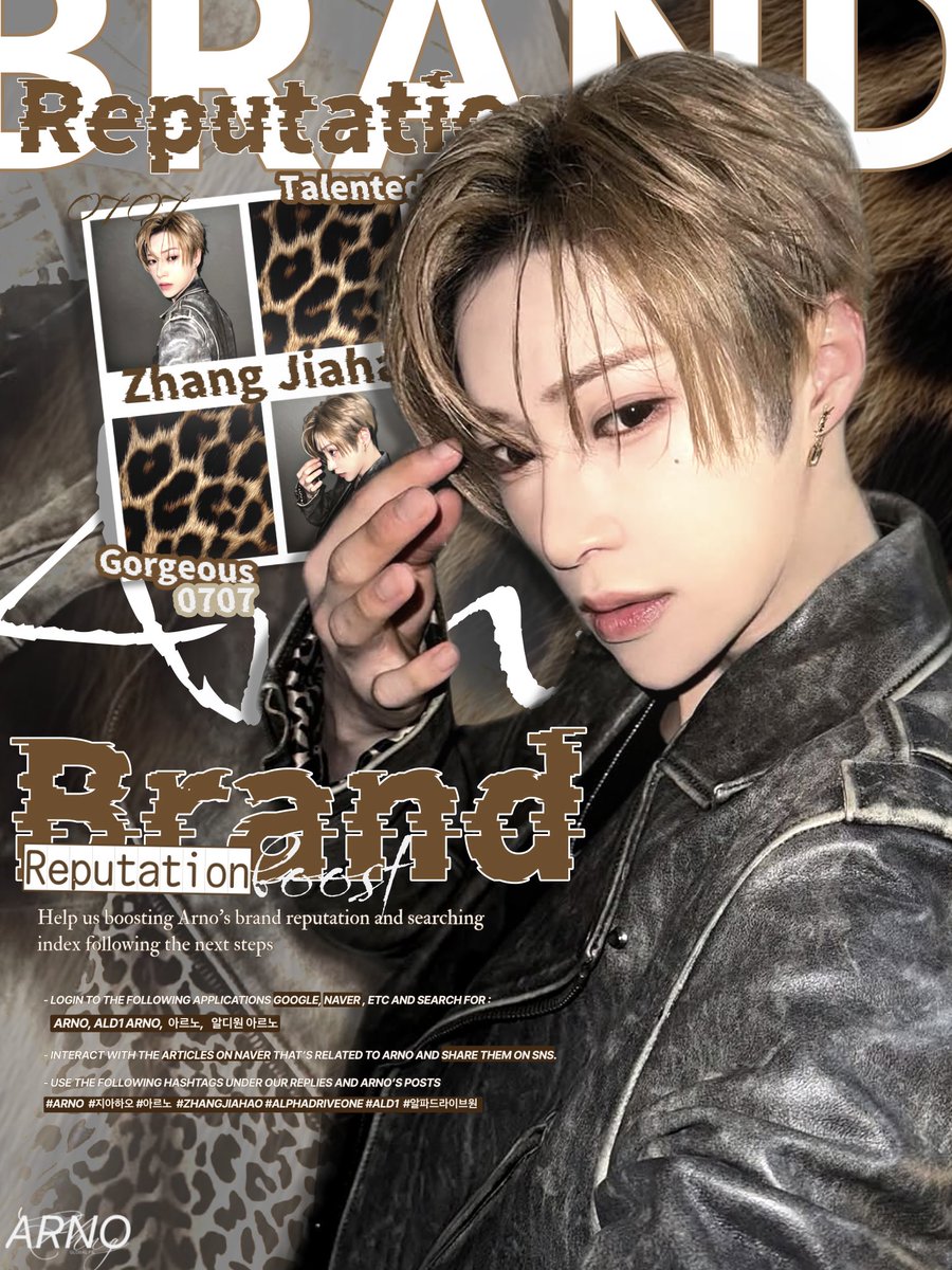 ARNOGLOBAL1's tweet photo. #ARNO 🌹┈─𐑺ִ 2604017 | 📊 ARNO’s BRAND REPUTATION 

BRAND REPUTATION BOOST TIMEE!!🥳

JIAYIDANS! 
Let’s work together to strengthen ARNO’s brand reputation and improve his searching index across platforms!💓

Follow the guidelines carefully to ensure accuracy, and impact. Make sure all hashtags are used correctly and only included in our replies and posts that are specifically related to ARNO🌹.

HASHTAGS #️⃣ —

#ARNO #지아하오 #아르노 #ZHANGJIAHAO #ALPHADRIVEONE #ALD1 #알파드라이브원

 🎯 150+ REPLIES 

#ARNO #아르노 #ALPHADRIVEONE #ALD1 #알파드라이브원