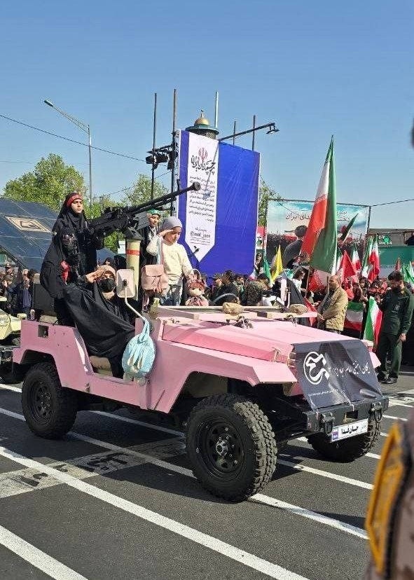 From today's all-girl rally in Tehran