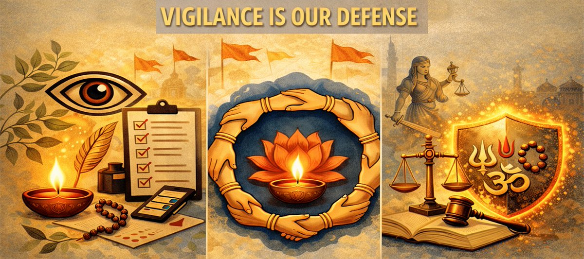 sunilsanjan's tweet photo. We Hindus need to build our own civilisational defense to protect our dharmic or Sanatani identity. Here's a practical and ground level playbook based on how coercion actually works in real life, using the Nashik case as a warning sign.

First, understand the real tactic; it's not sudden force, but slow trust building. The Nashik case showed how staff first did financial profiling, chose vulnerable targets, then used friendship and fake compassion to gradually introduce n@maz, hij@b, and dietary changes over months or years.

So ur first defense is simple awareness; teach ur family and community to spot the pattern, not just the act. Second, document everything from day one. The Lenskart incident showed how a simple dated email to HR or a screenshot of a grooming policy can later become legal evidence.

If u see a workplace or any event or anyother placew banning Hindu symbols like ur bindi, tilak, or kalawa while allowing others, write it down with names and dates before u even complain. Document every proof or artifact.

Third, build community alert networks outside the office. Just like police used undercover women constables disguised as housekeeping staff to gather proof, u need trusted contacts who can verify stories when internal channels fail.

Fourth, use existing laws practically. File complaints with the National Human Rights Commission or labor courts, bcz even weak laws work when u have strong documentation. If a friendly colleague suddenly asks u to keep r0za or remove God photos from ur desk, don't argue; just quietly record and report.

Don't fall for fear or incentives; pressure often comes disguised as opportunity or support. Know ur rights; workplace rules cannot selectively target one identity while allowing another. Play the long game. This isn't abt one incident; it's abt sustained awareness and resilience.

Fifth, challenge inconsistency calmly. If one identity is allowed, others must be too. Push for equal rules, not emotional arguments. Finally, stay rooted but rational. No need for aggression; clarity, confidence, and documentation are stronger tools.

Remember, a 10000+ years old identity doesn't need aggression; it needs alertness and a paper trail. Bottom line is that the awareness, evidence, and support are real protection. Not noise, not fear. Just smart, steady defense.

IMPORTANT: Share this with every HIndu you know and make it a mandatory rulebook. If any other important poin ts then add the same in the comments.

#HinduIdentity #DharmicIdentity #Sanatan