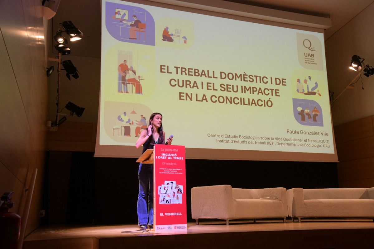 elvendrell_cat's tweet photo. 💜 La Jornada Inclusió i Dret al Temps del Vendrell reuneix prop de 200 persones per reflexionar sobre les desigualtats en els usos del temps i posar el focus en les cures i la inclusió.

Més info: https://t.co/Wl8XTgRb7p

@educatiu @Lgbtiqvendrell 

#ElVendrell #DretAlTemps https://t.co/Iu6ZiFHvMS
