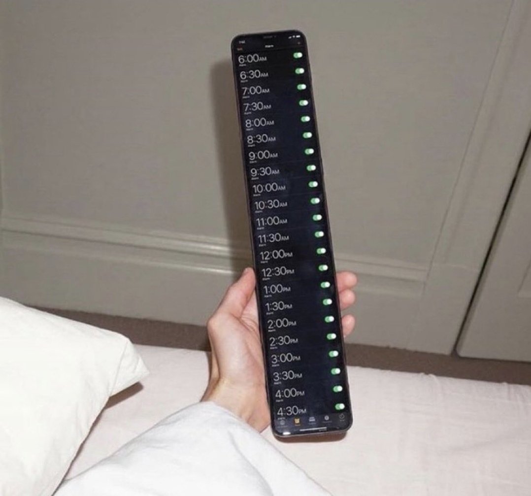 Yo con mis alarmas