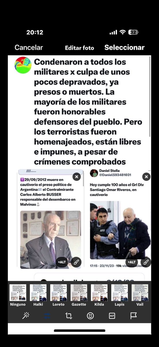 88lamaga's tweet photo. Los K se ensañaron con los militares, ahora les toca padecer a ellos. Se llama Karma. Y la justicia debe ser igual para todos. https://t.co/gwNdMj937G