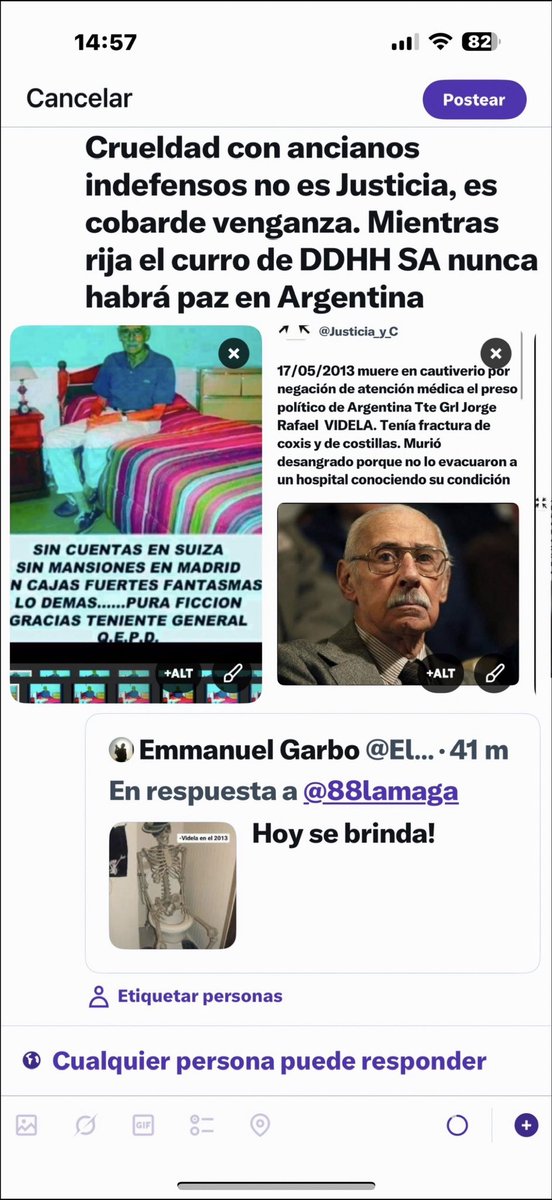 88lamaga's tweet photo. Los K se ensañaron con los militares, ahora les toca padecer a ellos. Se llama Karma. Y la justicia debe ser igual para todos. https://t.co/gwNdMj937G