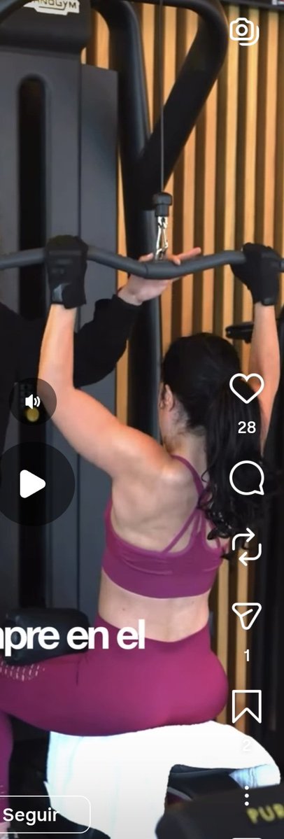 Cuando te utilizan de publicidad de entreno en tu gimnasio y tú te prestas a ello...