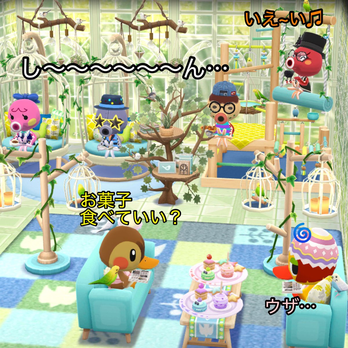 It08ZuhNAAdZTxm's tweet image. アヒルーム②

今日はタコ族に集会所を貸して頂きありがとうございます🐙お
アヒル族の管理する場所なんで会議は立ち合いになりますが🪿

では早速今月のタコ族会議を始めますね🐙お

まずはずっと課題の副代表選出の件ですがそろそろ誰かやって頂ける方いますかね🐙お

皆さ〜ん🐙お

#ポケ森 ＃acpc