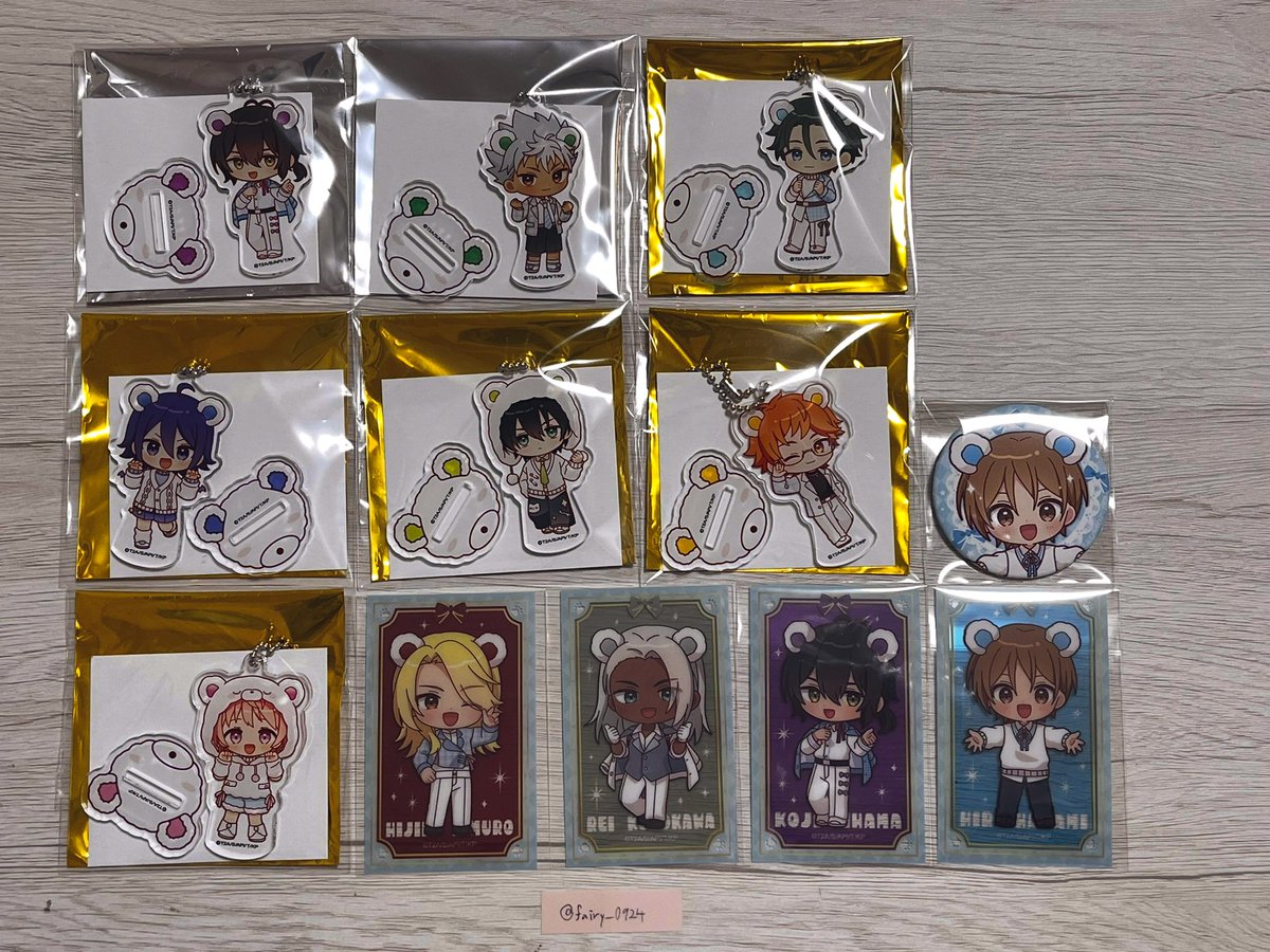 fairy_0924's tweet photo. 【交換】KING OF PRISM キンプリ アモカフェ

譲
アクスタ:コウジ カヅキ ミナト ユウ タイガ カケル レオ
クリカ:聖 冷 ヒロ コウジ
缶バッジ:ヒロ

求
ポスカ、コースター>購入特典 仁or異種仁

⟡郵送希望
⟡差額生産不要
異種のため難しいとは思いますが、検索からでもお気軽にお声がけ下さい🙇 https://t.co/GUBmEMtlgW