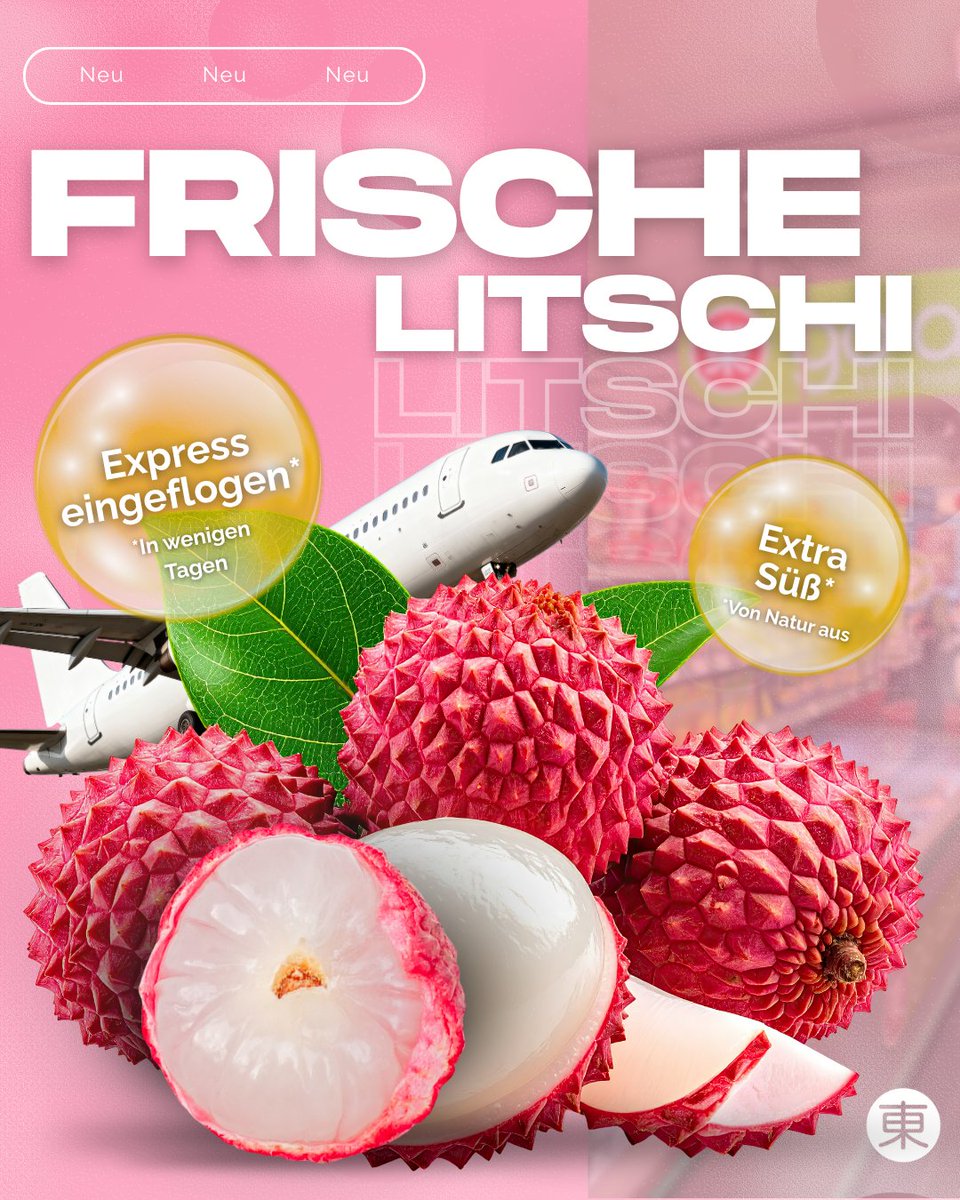 Neu bei #goasia! ❤️💚

Frisch. Saftig. Süß. Wir haben die beste Qualität für Dich klargemacht. Komm zu go asia und schnapp Dir Deine frische #Litschi Box, solange der Vorrat reicht! 🏃‍♂️💨