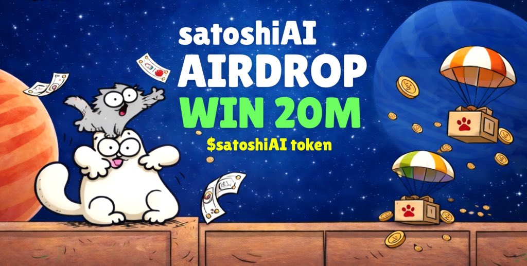 Sahas73912's tweet photo. 🪂 satoshiAI #Airdrop

🏆 Reward: 120,000 $satoshiAI each for 100 Random Winner

👨‍👨‍👧‍👧 Referral: 8M $satoshiAI total for Top 20 Referral

🔗 Airdrop Link: https://t.co/WQkFeXvuc6…

⌛️ End Date: 1 May, 2026
🏦 Distribution: After Listing

#Airdrop #Crypto #Giveaway #Solana #SOL #BTC https://t.co/rvkplaM0R6