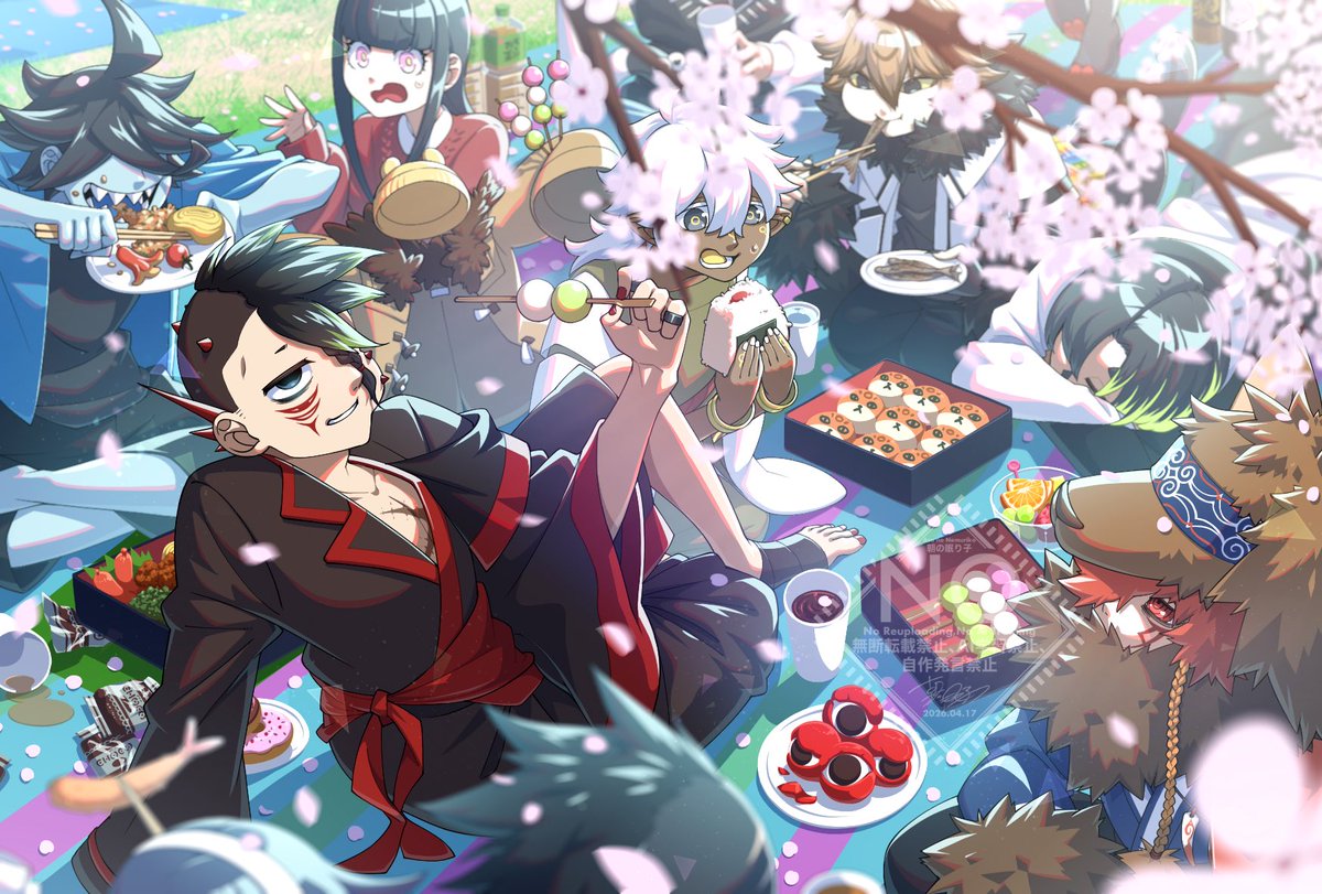 久々にお絵描き…
うちの子花見…🌸