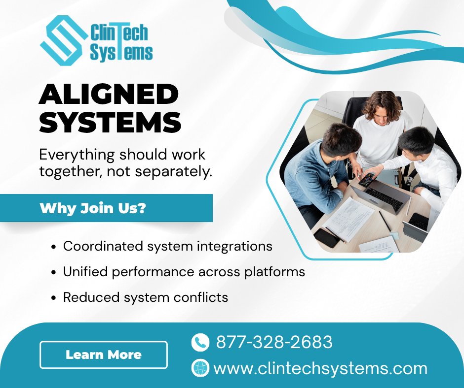 ClintechSystems's tweet image. Aligned Systems

• Coordinated system integrations
• Unified performance across platforms
• Reduced system conflicts

📞 877-328-2683
✉ support@clintechsystems.com
🌐 clintechsystems.com

#HealthcareIT #SystemIntegration #ManagedServices #ITOperations #ClinTechSystems