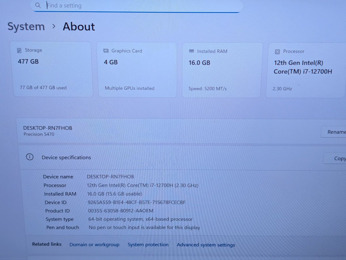 Stc_GadgetHubNG's tweet image. PRECISION 5470 💼🔥

DELL Precision 5470
14" FHD+ (Non-Touch)

Intel i7-12700H
16GB RAM | 512GB SSD
RTX A1000 • 4GB

Fingerprint Scanner
Backlit Keyboard
Laptop + Charger ONLY

Condition: Premium / Workstation

🇳🇬 ₦1,280,000

🚚 Nationwide Delivery

#DellPrecision #Workstation