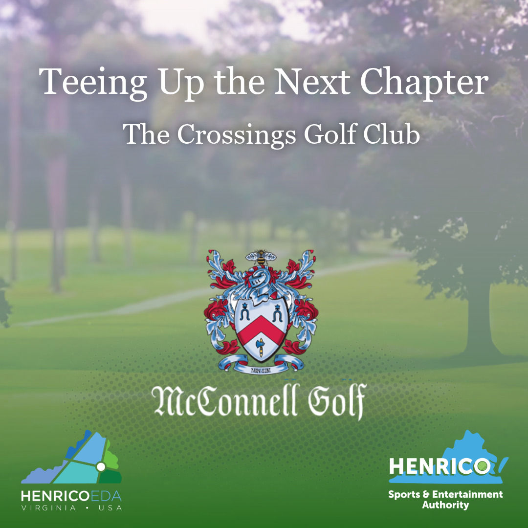 Henrico_SEA's tweet photo. A new chapter for golf in Henrico. @McConnellGolf has entered into an agreement to acquire &amp; redevelop The Crossings Golf Club into a premier public golf destination, designed for daily play &amp; future collegiate, amateur &amp; professional events. https://t.co/1A0gOEdngb @henriconow https://t.co/MfRBsD8Gb5