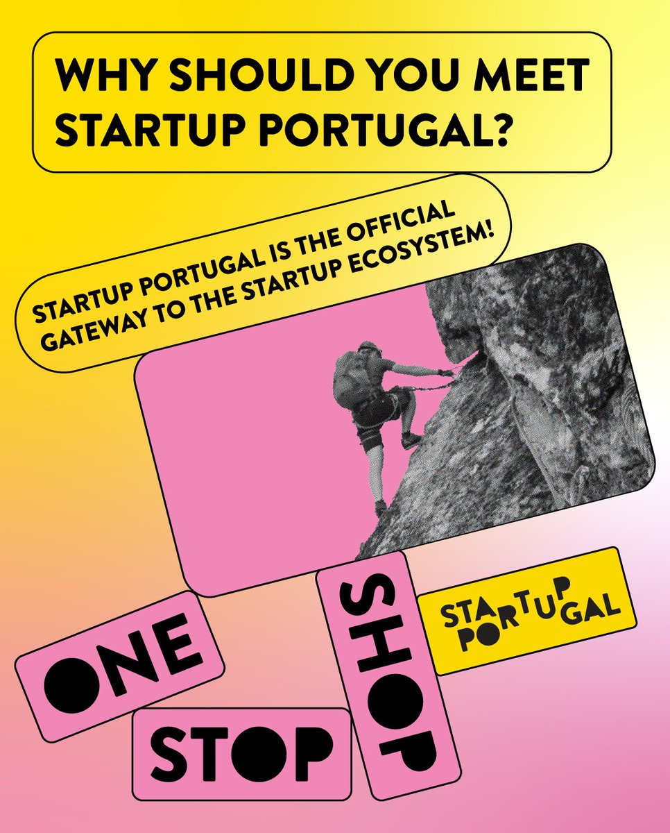 StartupPortugal's tweet image. 🌐 Meet Startup Portugal, the national entrepreneurial #ecosystem booster! Connecting all the players and the community, we're on a mission to promote #entrepreneurship and #innovation in #Portugal.

🔗 Find out more in our One Stop Shop: startupportugal.com/one-stop-shop/