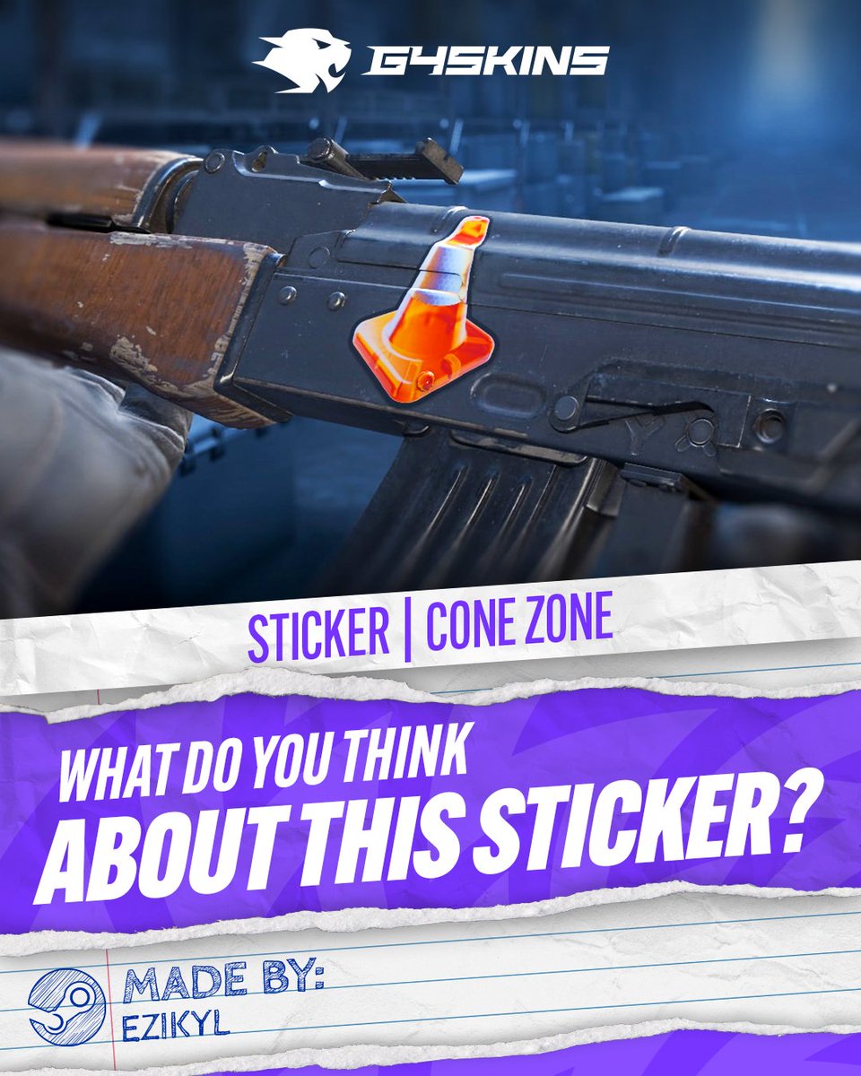 g4skinsdotcom's tweet image. Cone zone! What do you think about his sticker?🟠

Find it on g4skins.com!

#CS2 #counterstrike2 #Skin #g4skins #CSGO #csgoskin #counterstrike #cs #sticker #cone #zone