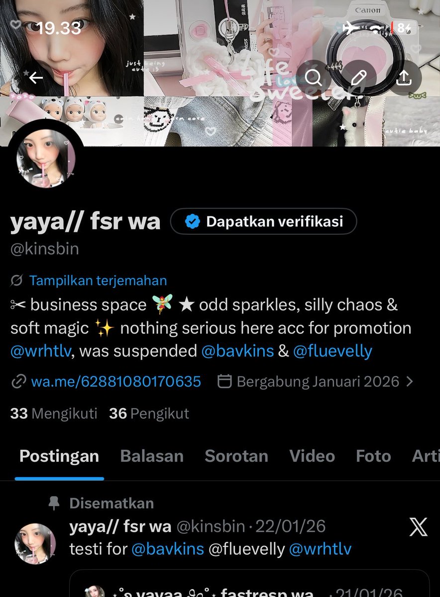yaya main acc, testi 500+ fsr wa ya! tweet media