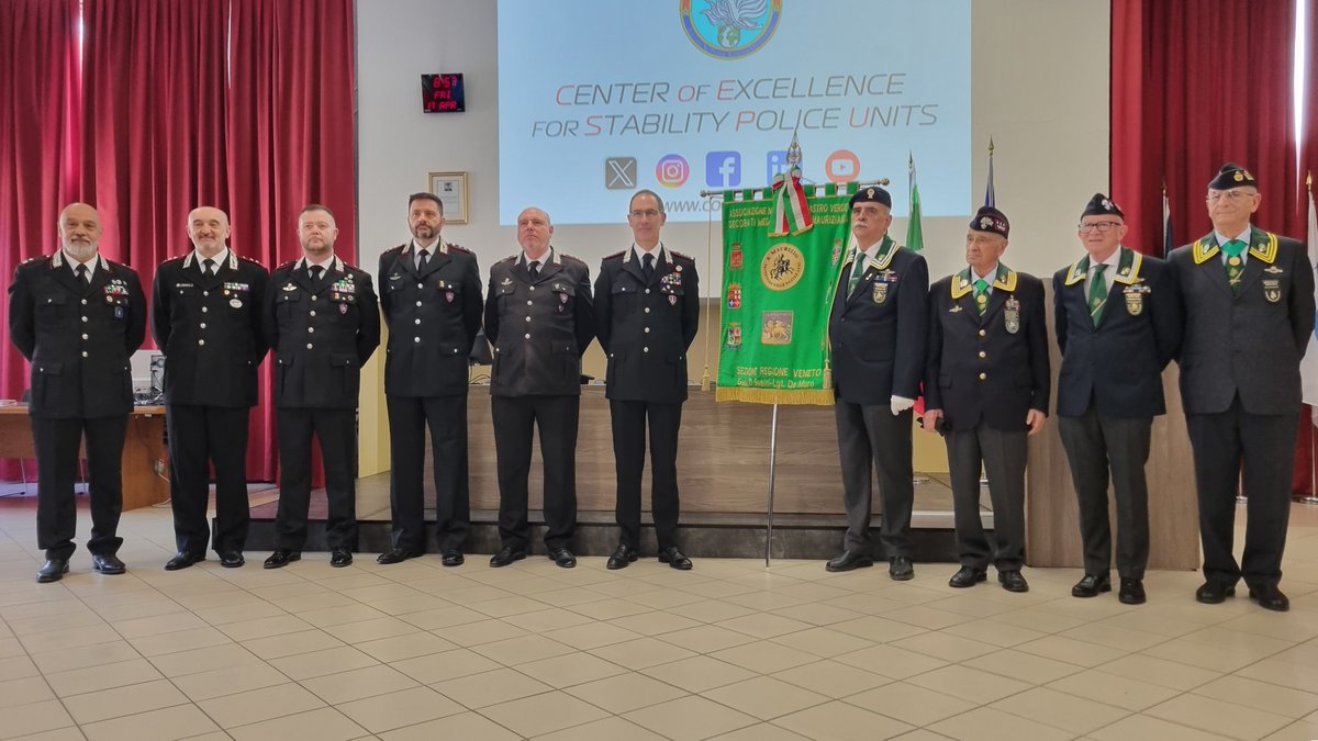 NSPCOE's tweet image. Celebrating #excellence at #NSPCOE! 
During his visit, Lt Gen Minicucci awarded a formal Commendation to our E&amp;amp;T Branch Head, OF4 P. Jurczyk (🇵🇱 @Zandarmeria) &amp;amp; the prestigious Mauritian Medal to our Support Branch Head, OF4 G. Bertoli (🇮🇹 @_Carabinieri_).
Congratulations, Sirs!