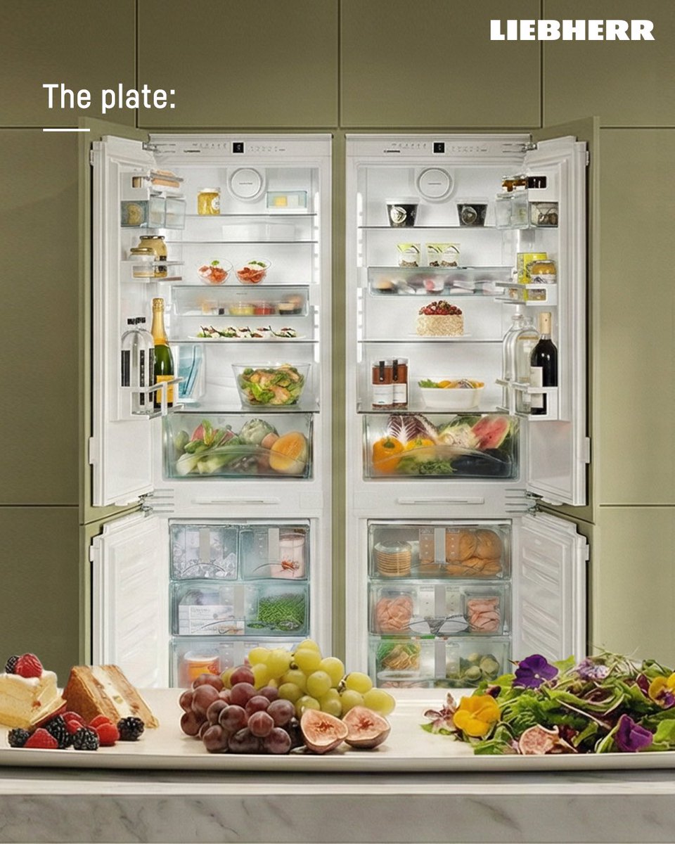 LiebherrHomeIN's tweet image. Nutritious salads, juicy fruits, and a little indulgence with cake. Liebherr makes it all fresh and ready for any occasion!

#liebherr #liebherrappliancesindia #loveinnovationloveliebherr #germantechnology #refrigerator #freshness #germanengineering #innovation #fridgedesign