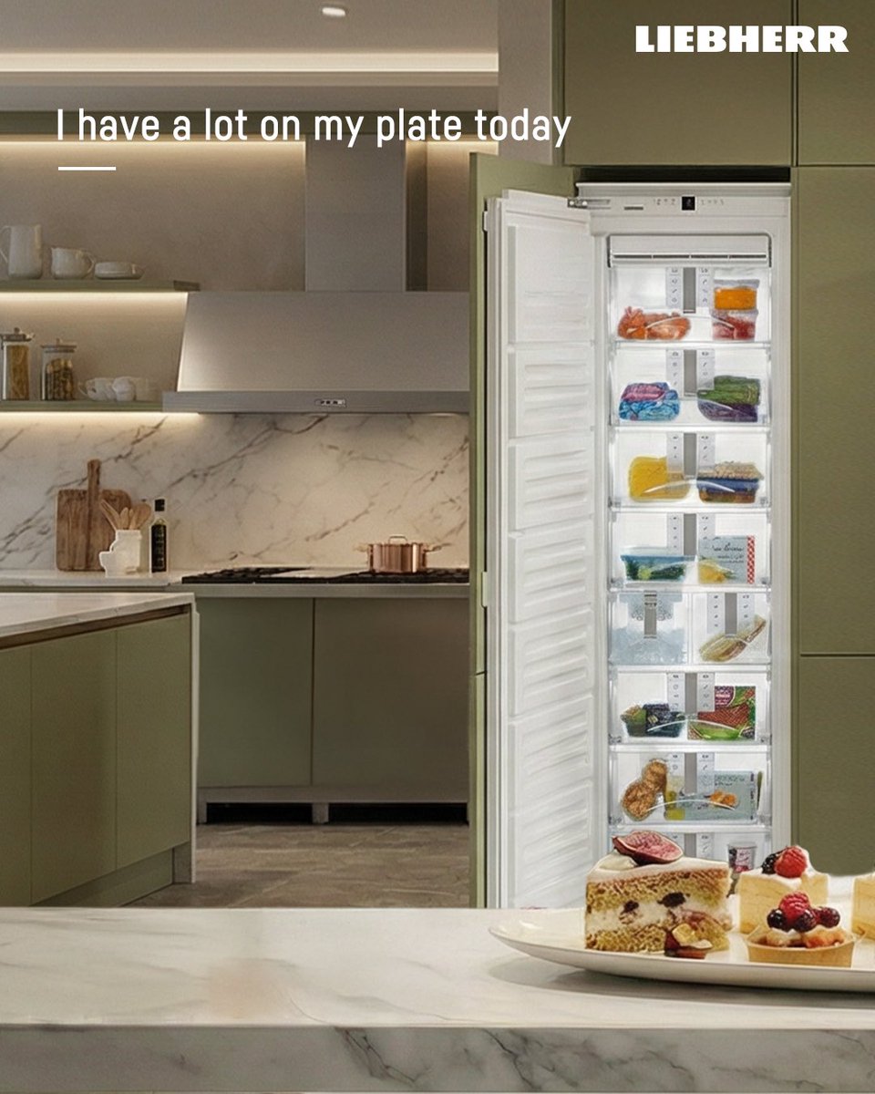LiebherrHomeIN's tweet image. Nutritious salads, juicy fruits, and a little indulgence with cake. Liebherr makes it all fresh and ready for any occasion!

#liebherr #liebherrappliancesindia #loveinnovationloveliebherr #germantechnology #refrigerator #freshness #germanengineering #innovation #fridgedesign