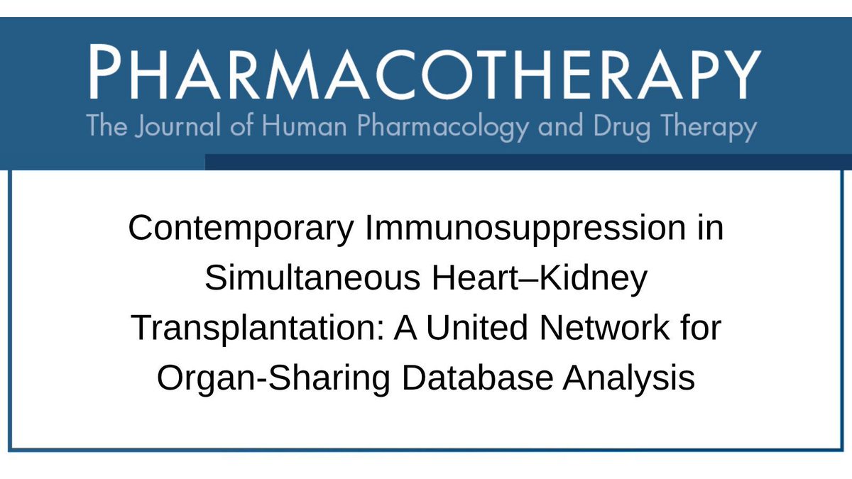 Pharmacotherapy tweet media