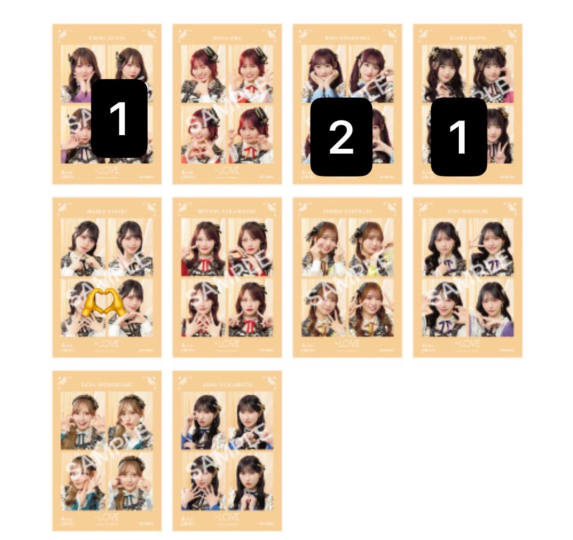 =LOVE イコラブ 缶バッジ 4カット IDフォト トレ

譲 大谷、齋藤、音嶋

求 佐々木

4/19直トレ希望

音嶋含めた2：1で交換可能

お心あたりある方はリプまたはDMまでお願いいたします。