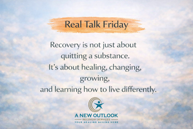 Many people think recovery is just about stopping a substance, but it’s really about understanding yourself, healing, and learning new ways to cope and live.
If you’re struggling right now, support is available and change is possible.

#YourHealignBeginsHere #RealTalkFriday