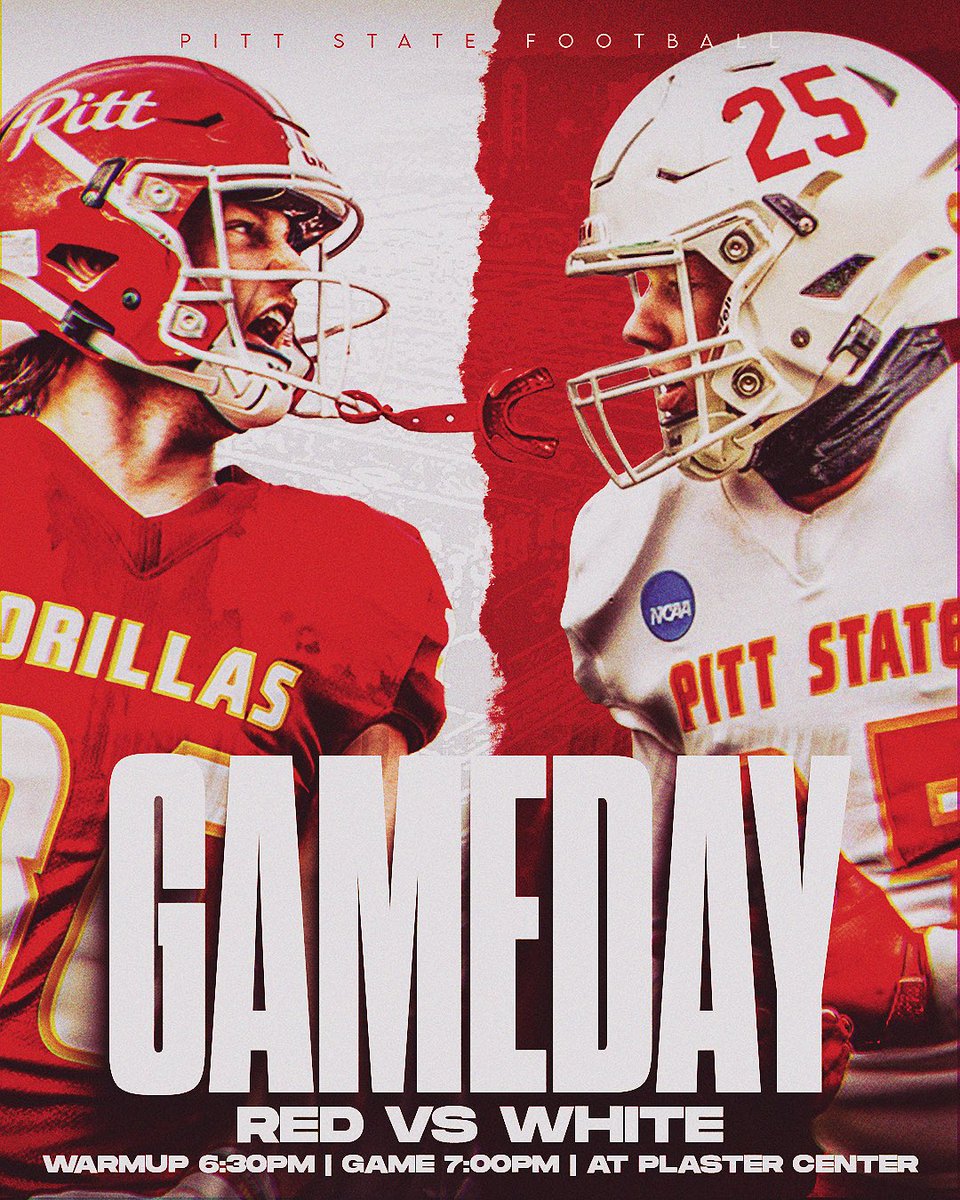 GorillasFB's tweet image. GAMEDAY 🦍 The Gorillas will play their annual Red vs White Spring Game in the Plaster Center at 7PM

#OWNIT // #KOJ // #OAGAAG
