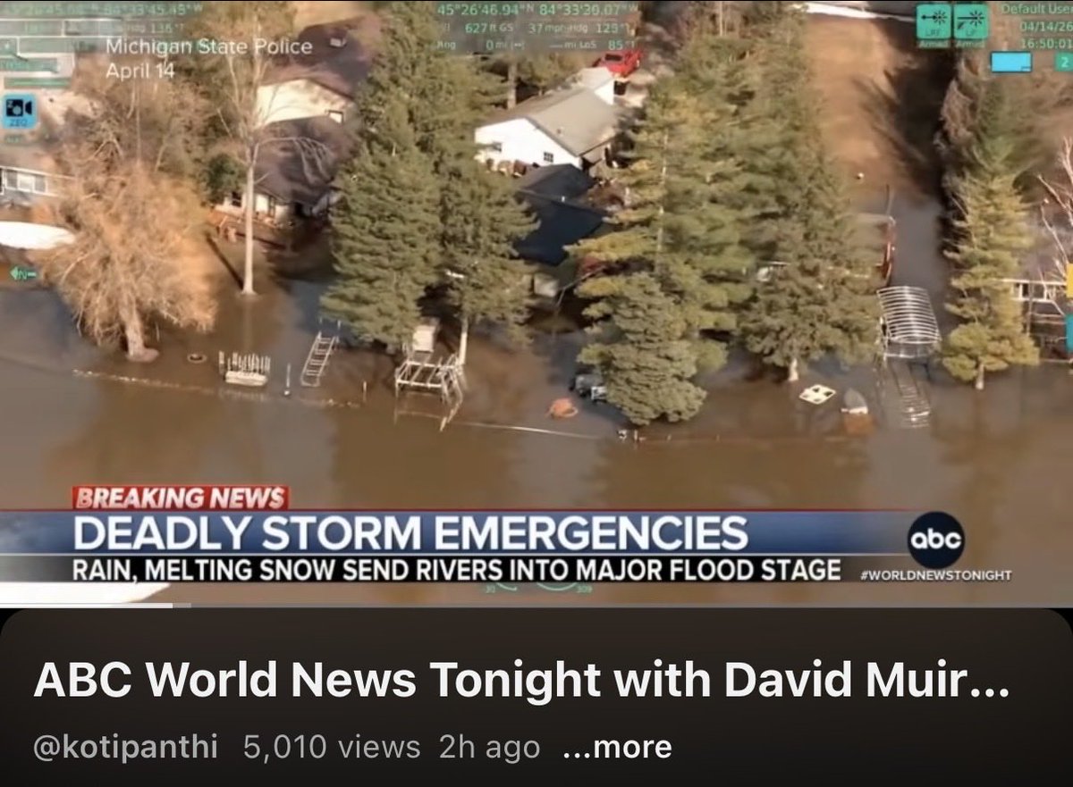 LeroyDibble's tweet photo. @DNBethLeBlanc Lake side of this street was shown on @ABCWorldNews https://t.co/Mls1bZBiSW