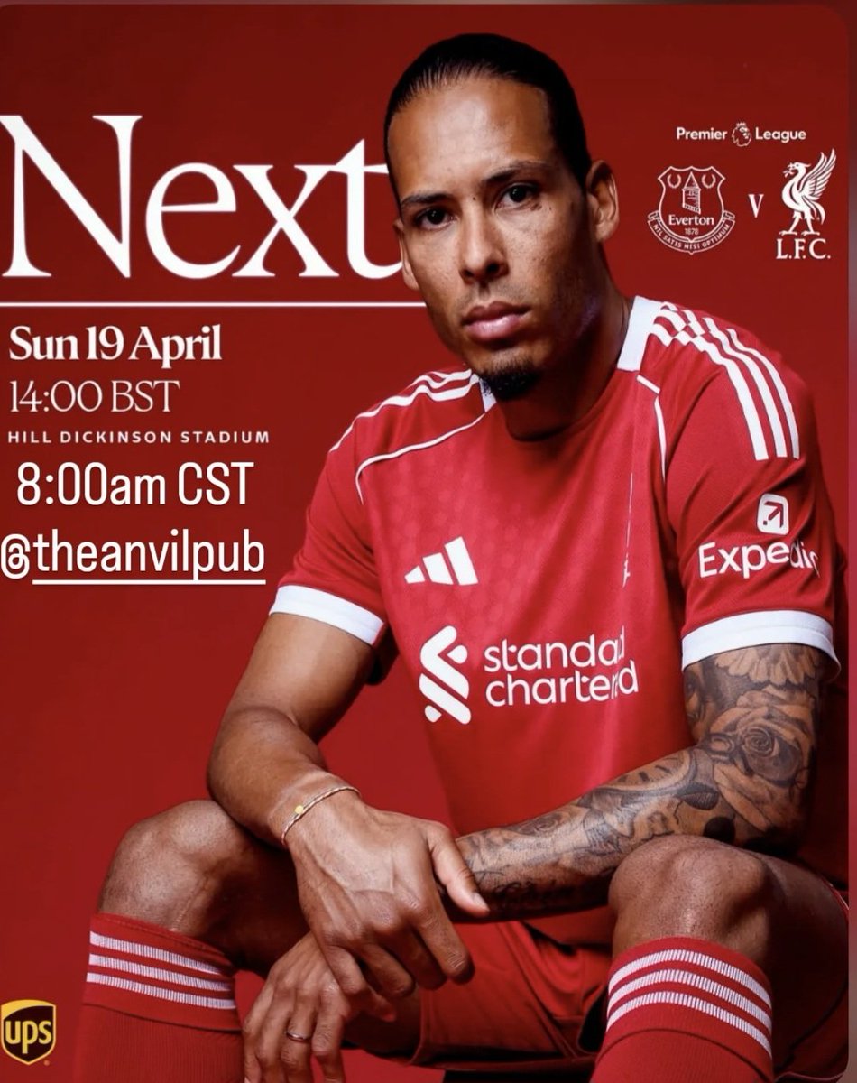 lfcbhm's tweet photo. This Sunday it's the Merseyside Derby! The match kicks off at 8am CST. Your Birmingham Reds will be watching at @AnvilPub https://t.co/K3NU2TI4s0