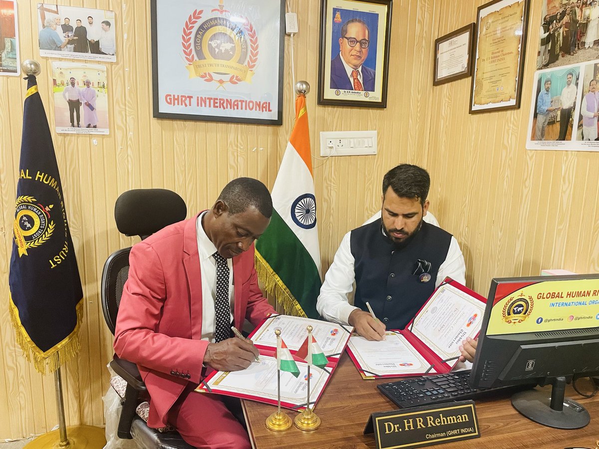 ghrtindia's tweet photo. Historic Academic Collaboration: GHRT &amp; WEBBIC University Sign Landmark MOU at GHRT Head Quarter https://t.co/DvF6wFC4Da