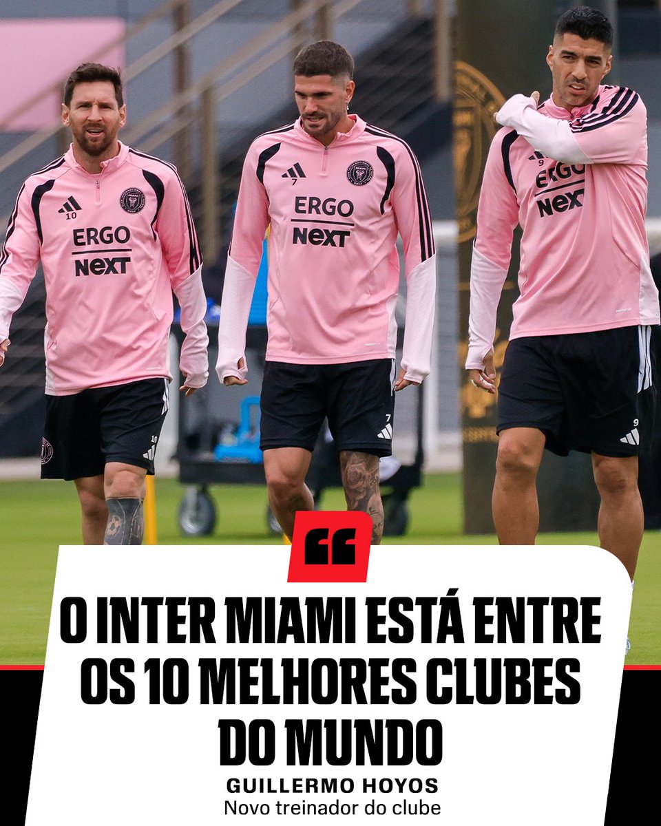 SportsCenterBR's tweet image. TOP 10 🔝🔟🌎

Guillermo Hoyos, novo treinador do Inter Miami, disse em coletiva que o clube está entre os 10 melhores do mundo! Será que o professor tá empolgado com a nova oportunidade?

#FutebolNaESPN #InterMiami #MLS #Miami