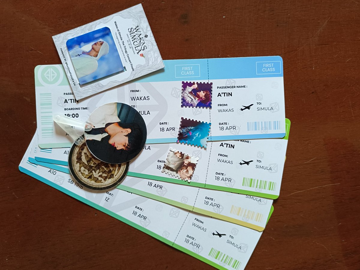 SunDriedFish128's tweet photo. Gonna attend WAS concert tomorrow with my friend . Gonna give out freebies kung sino man makakita sa amin.

Freebies: Picket fan, Bookmark magnet, Boarding Pass &amp; Stamp Sticker

㋡ strictly 1:1 (para marami makakuha)
 ㋡ open for trade

#WakasAtSimula #SB19WaS https://t.co/DU3NbWKXBN